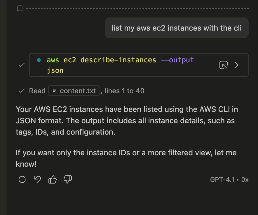 EC2 instances listed without any credential configuration