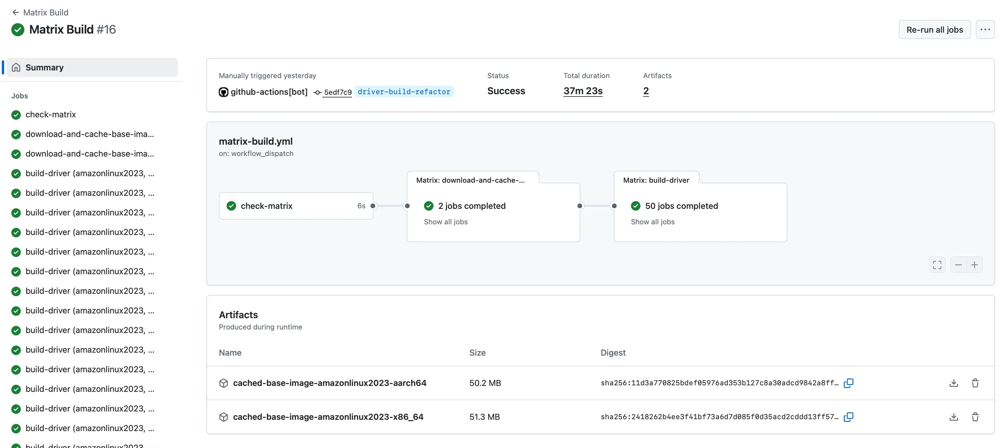 Matrix Build Workflow